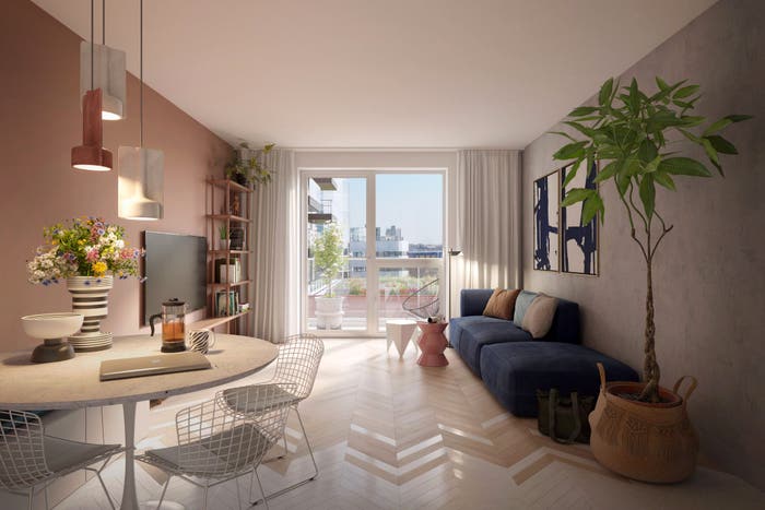 2-kamerappartement te koop in Amstel III deel A/B-Noord, Amsterdam