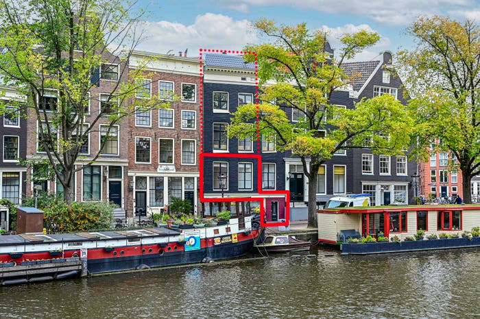 4-kamerappartement te koop in Bloemgrachtbuurt, Amsterdam