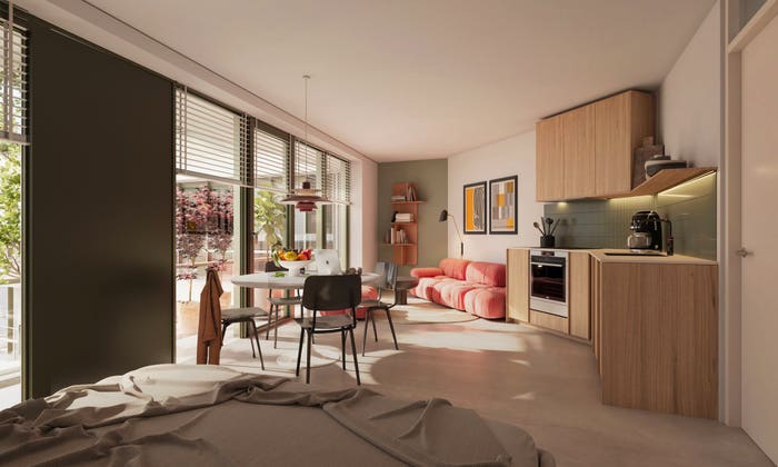 2-kamerappartement te koop in Amsterdam – Bajeskwartier | The Emerald (Bouwnr. ), De Omval