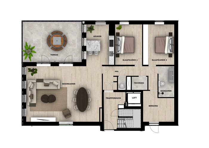 3-kamerappartement te koop in Stationsbuurt, Roosendaal