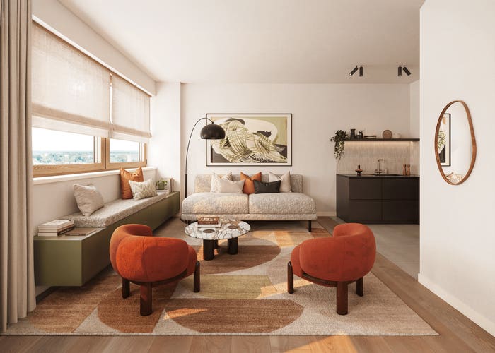 2-kamerappartement te koop in Amsterdam – Stadsappartementen (Bouwnr. .), Bovendiep/Diemerpark